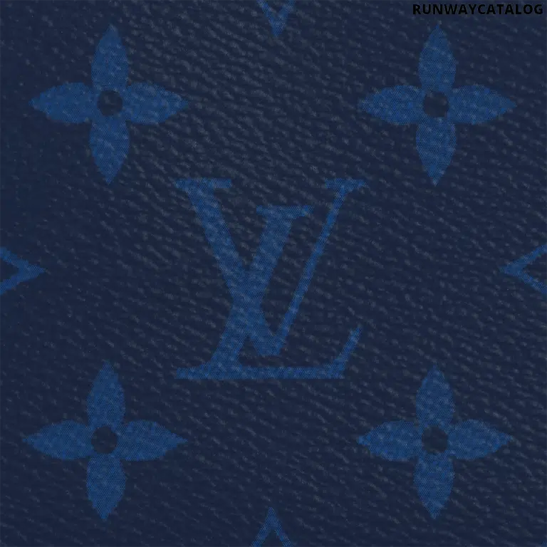 Louis Vuitton Multiple Wallet – Navy Blue Monogram Pacific & Taiga Leather - Image 5