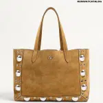 Valentino Garavani Nellcôte Suede Shopping Bag