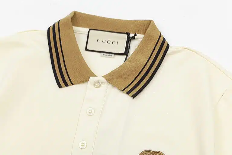 Gucci GG Logo Pique Polo Shirt - Image 2