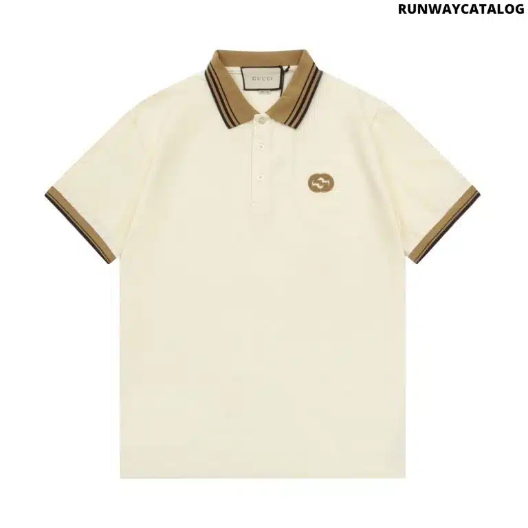 Gucci GG Logo Pique Polo Shirt