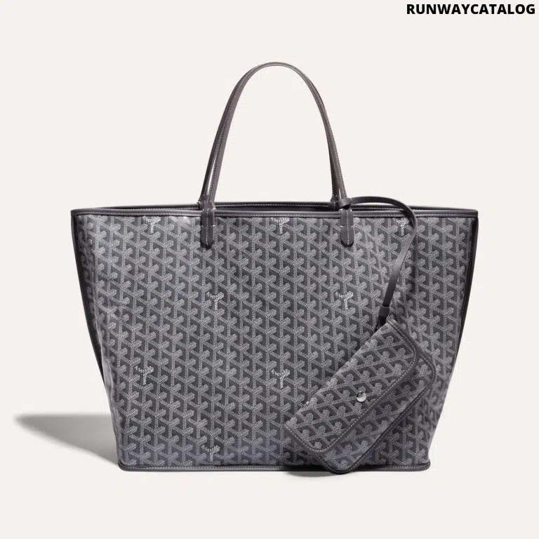 Goyard Anjou GM Bag – Reversible Leather & Goyardine Tote - Image 4