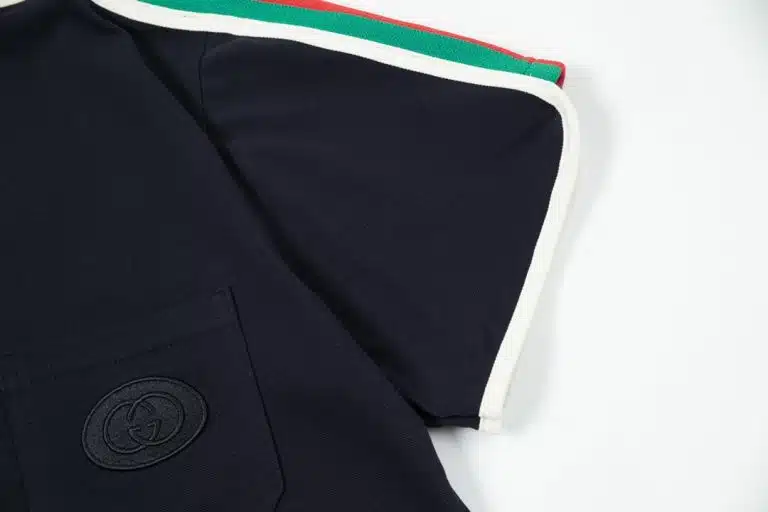 Gucci GG Logo Pique Polo Shirt - Image 3