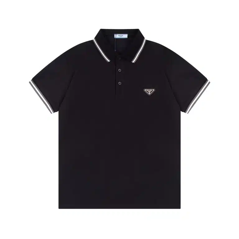 Prada Cotton Black Polo shirt