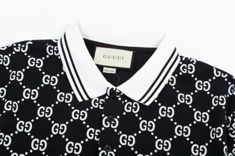 Gucci GG Print Polo Shirt - Image 2