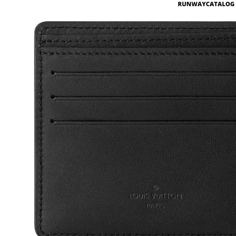 Louis Vuitton Multiple Wallet – LV Aerogram Black Calf Leather - Image 6