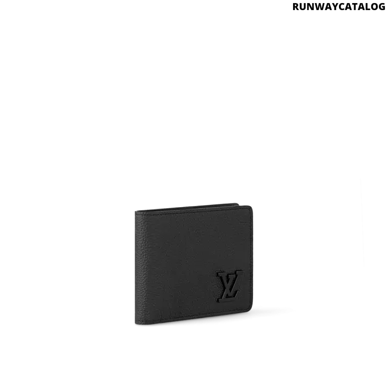 Louis Vuitton Multiple Wallet – LV Aerogram Black Calf Leather - Image 5