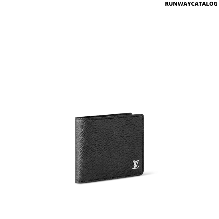 Louis Vuitton Multiple Wallet – Black Taiga Leather - Image 5