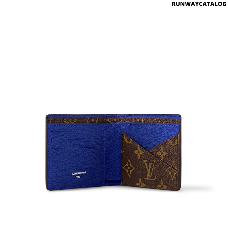 Louis Vuitton Multiple Wallet – Monogram Macassar Indigo Blue - Image 3