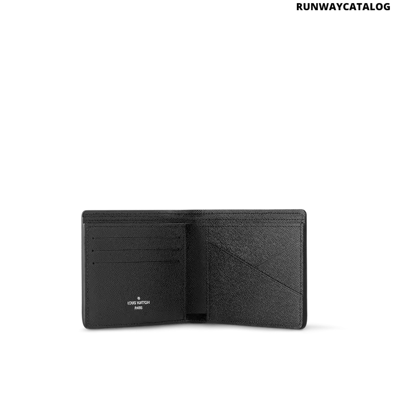 Louis Vuitton Multiple Wallet – Black Taiga Leather - Image 4