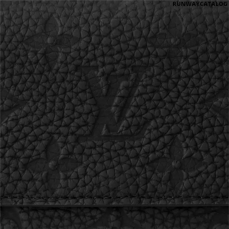 Louis Vuitton Pilot Wallet – Black Taurillon Monogram Leather - Image 3