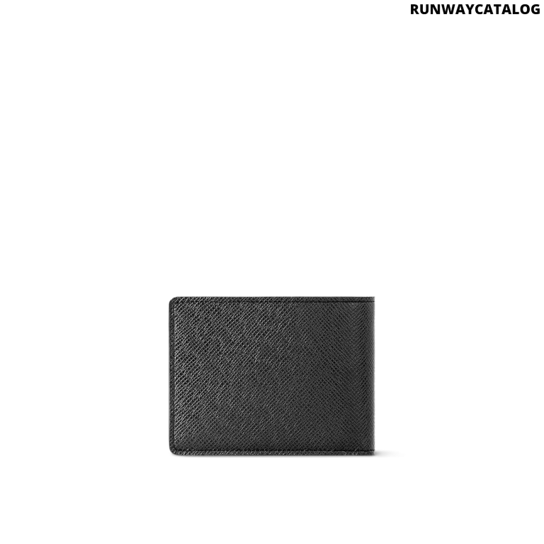 Louis Vuitton Multiple Wallet – Black Taiga Leather - Image 2