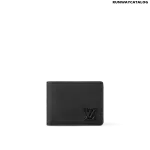 Louis Vuitton Multiple Wallet – LV Aerogram Black Calf Leather