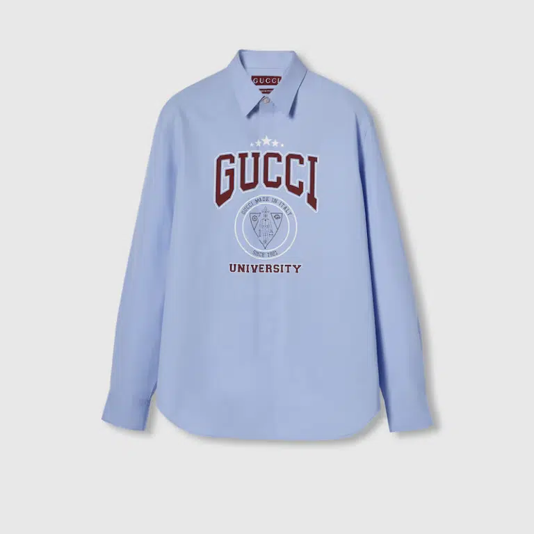 Gucci Printed heavy cotton poplin Shirt