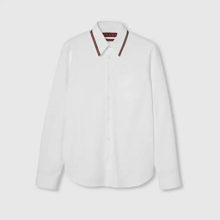 Gucci Oxford cotton shirt with Web