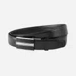 Mont Blanc Black 30 mm leather belt