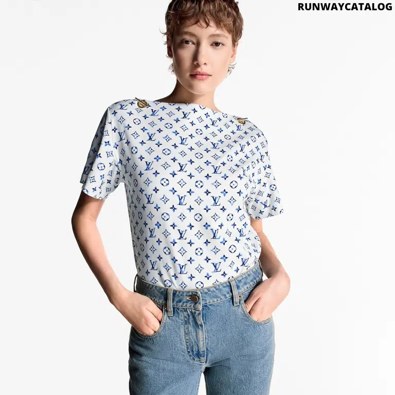 Aquarelle Monogram Eyelet T-Shirt - Image 3