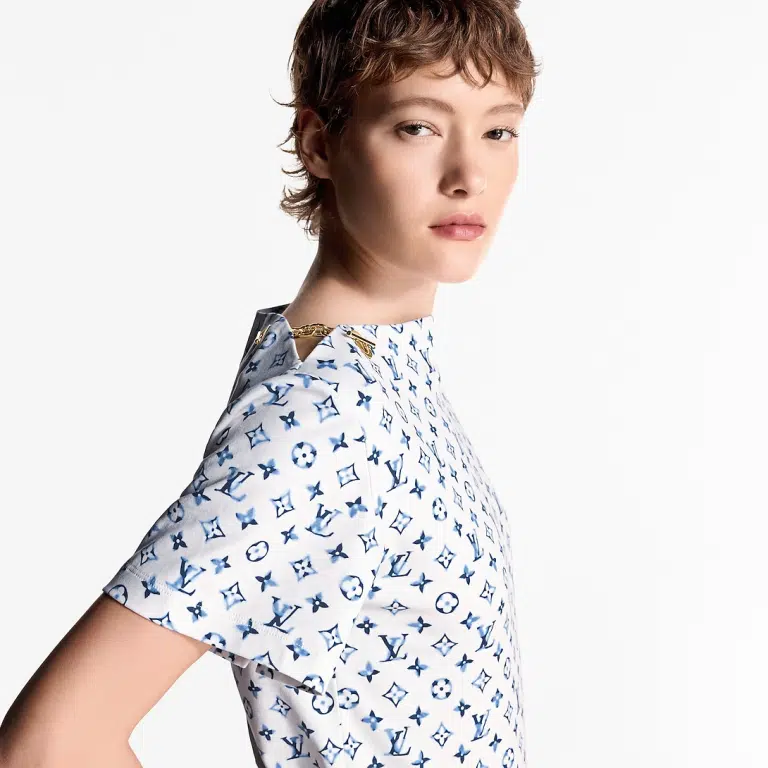 Aquarelle Monogram Eyelet T-Shirt - Image 2