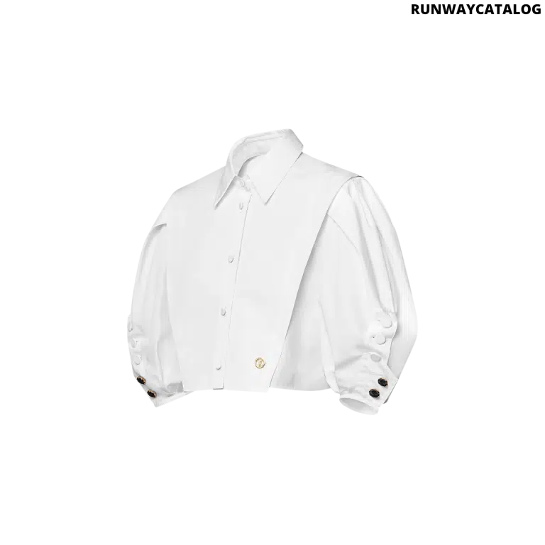LV Puff-Sleeve Blouse - Image 2