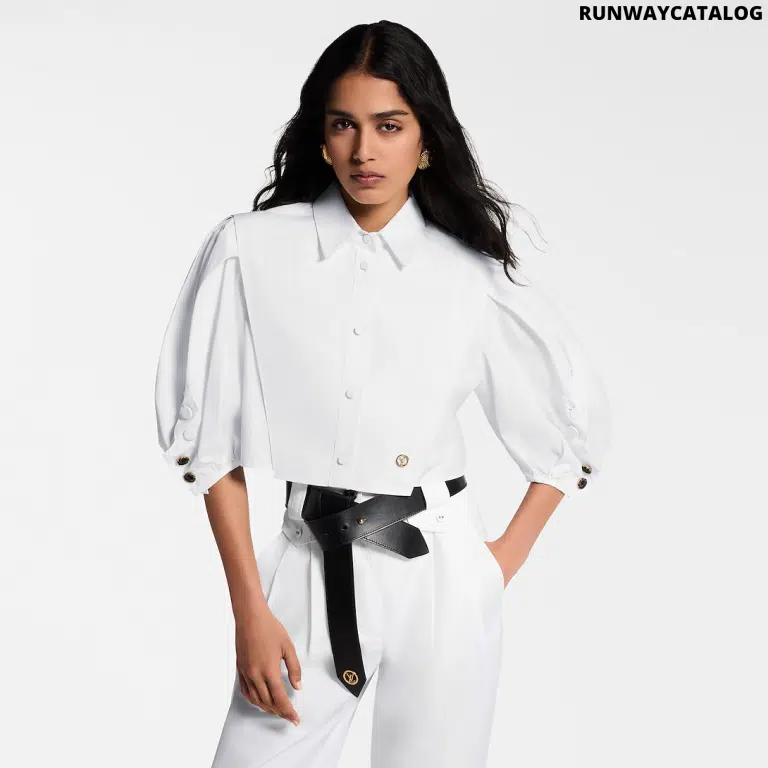 LV Puff-Sleeve Blouse - Image 4