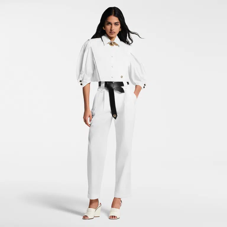 LV Puff-Sleeve Blouse - Image 5