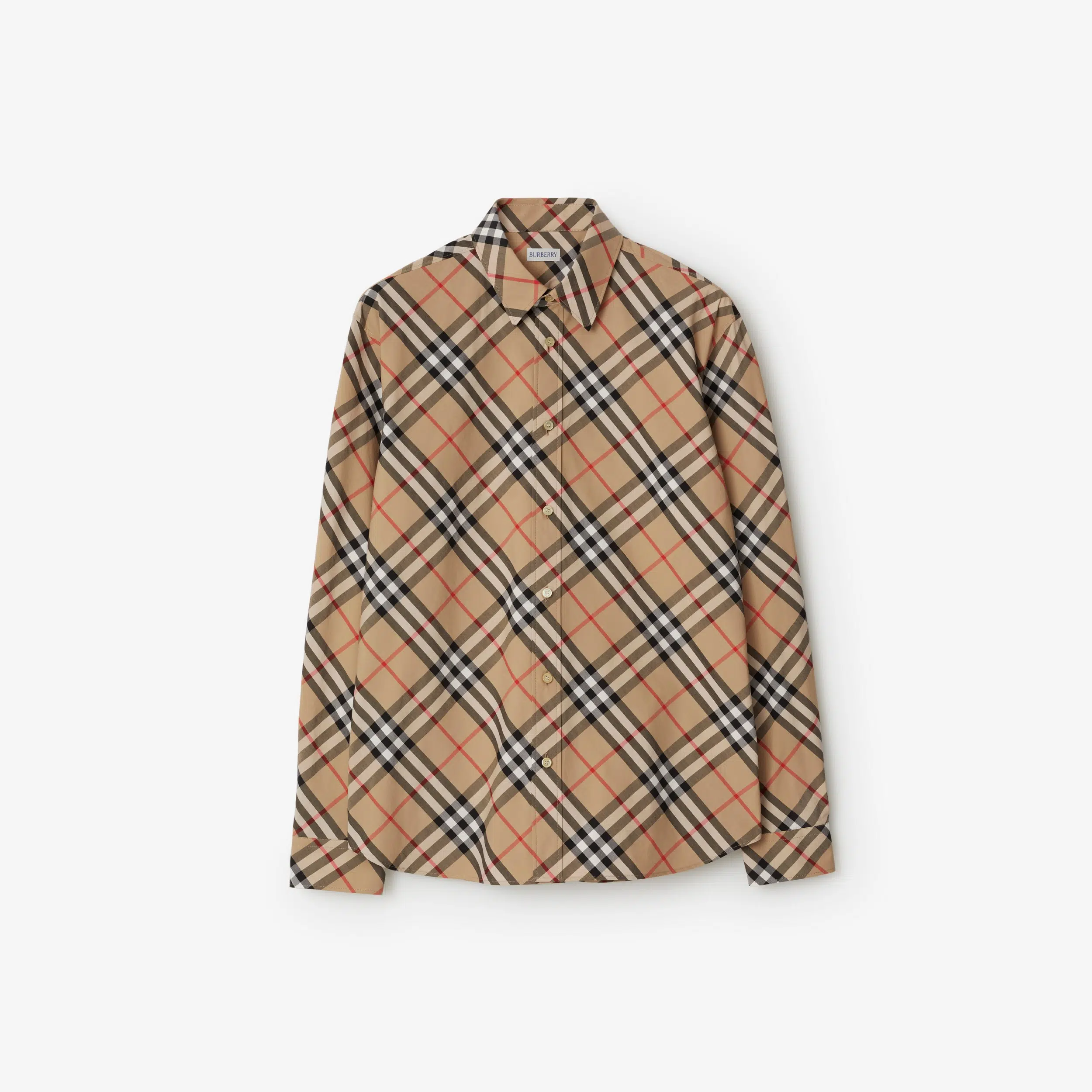 Burberry Regular Fit Check Cotton Shirt