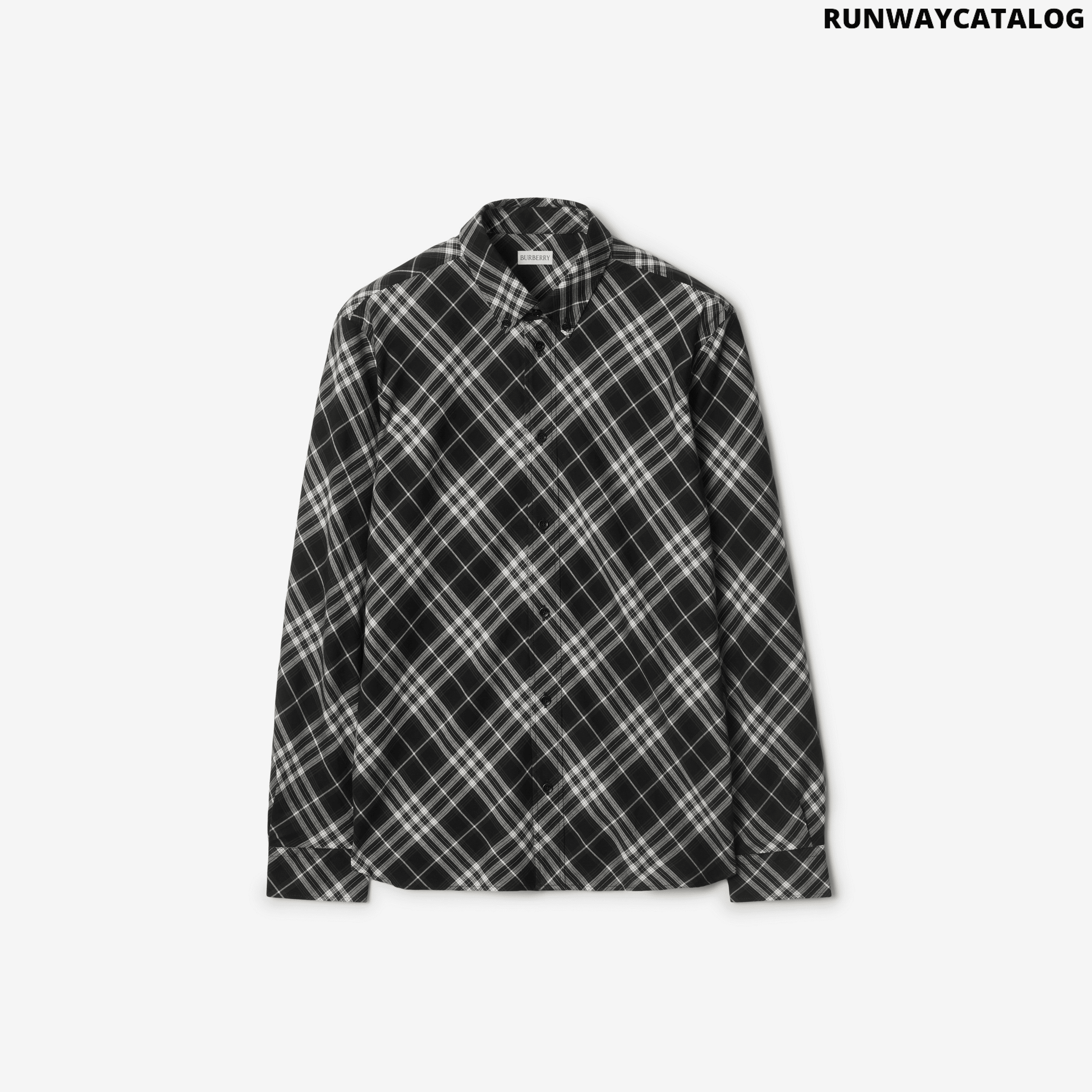 Burberry Relaxed Fit Check Cotton Flannel Shirt