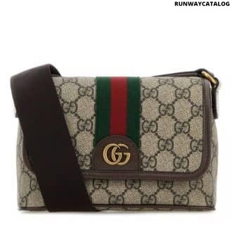 Beige Ophidia Mini Crossbody Bag