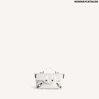 WOMEN'S LE CITY FLAP BAG NANO IN OPTIC WHITE
