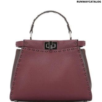 Burgundy Peekaboo Mini Satchel