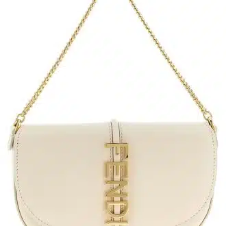 White Fendigraphy Shoulder Bag