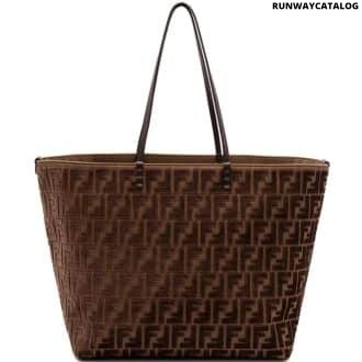 Brown Roll Reversible Tote