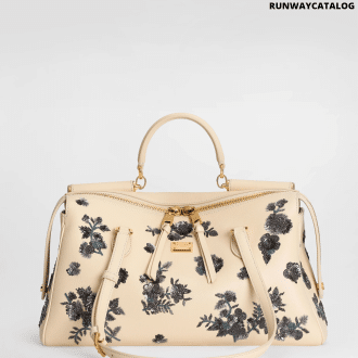 Medium Vittoria handbag with embroidery
