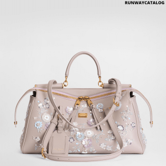 Medium Vittoria handbag with embroidery