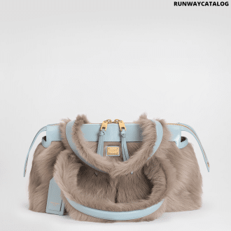 Vittoria shoulder bag in shearling and calfskin