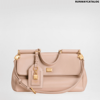 Medium My Sicily handbag in plongé calfskin