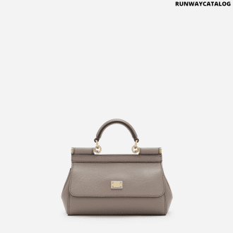 Mini Sicily handbag in dauphine calfskin