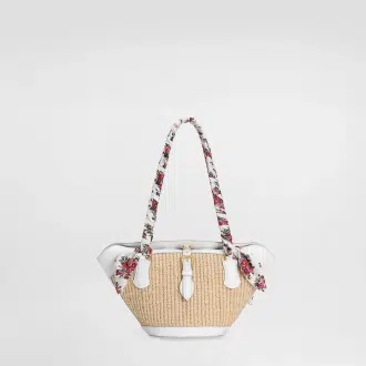 Capri coffa bag in raffia
