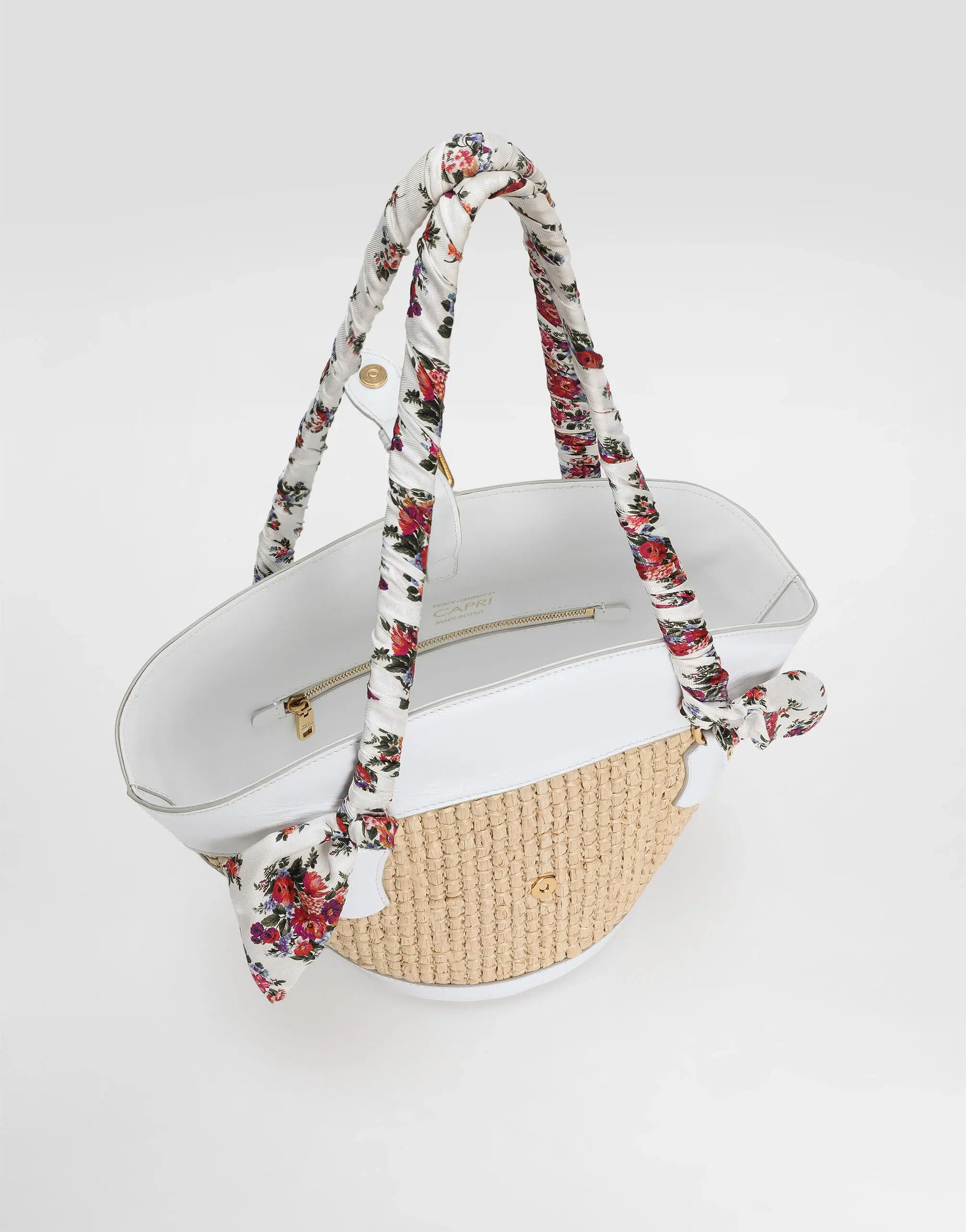 Capri coffa bag in raffia - Image 2