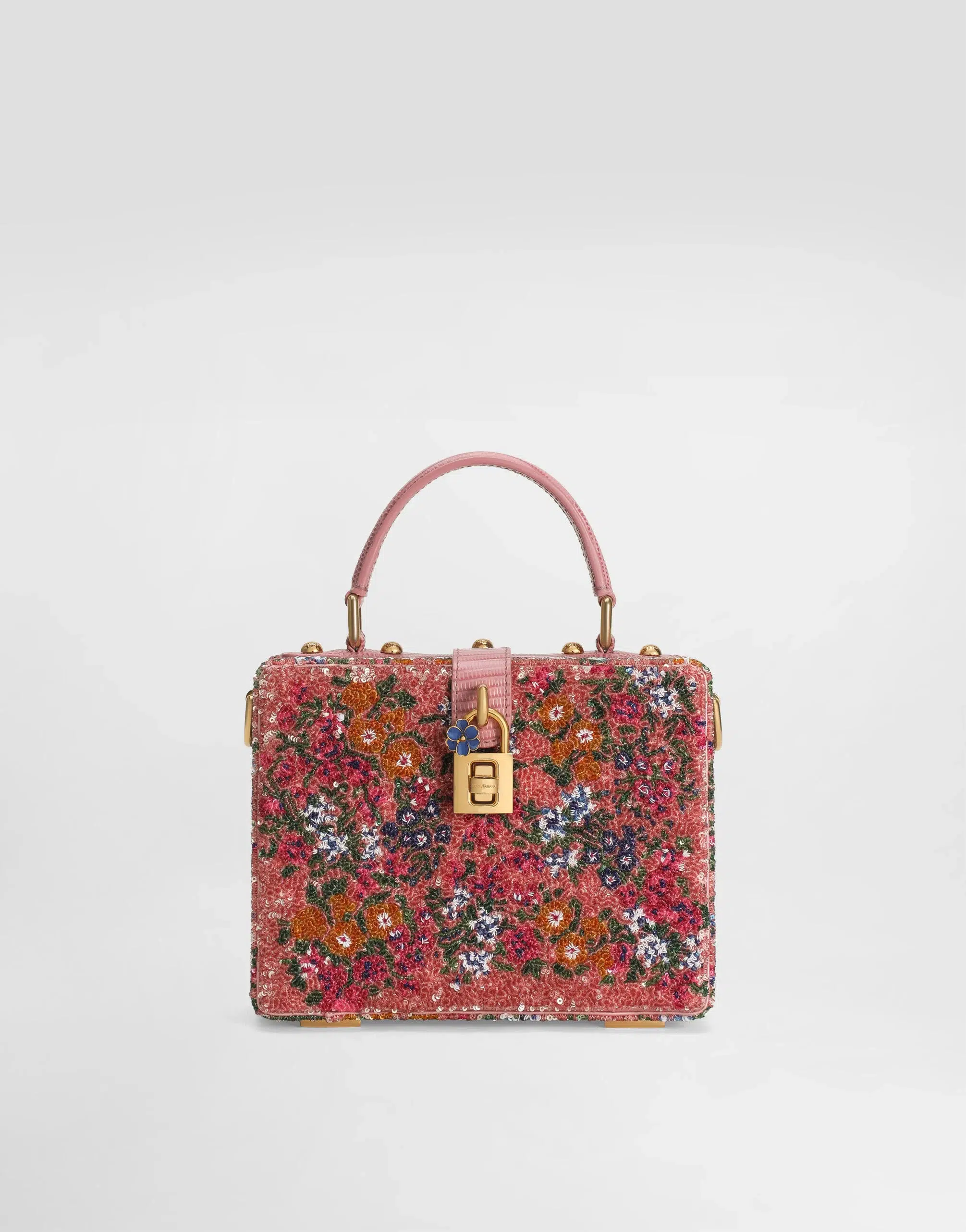 Dolce Box sequin embroidery handbag
