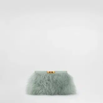 Marlene shoulder bag in shearling and calfskin