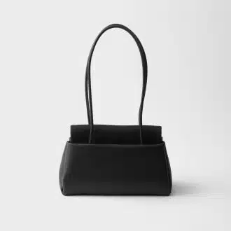 Prada Passage medium leather bag with Re-Nylon flap