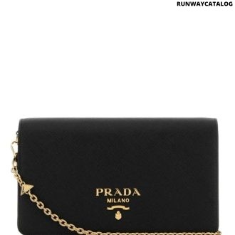 Black Logo Mini Cross Body Bag