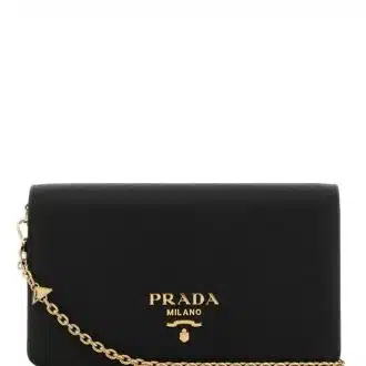 Black Logo Mini Cross Body Bag