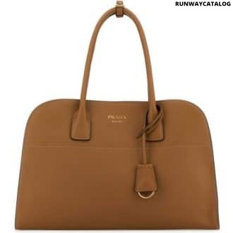 Brown Logo Medium Tote