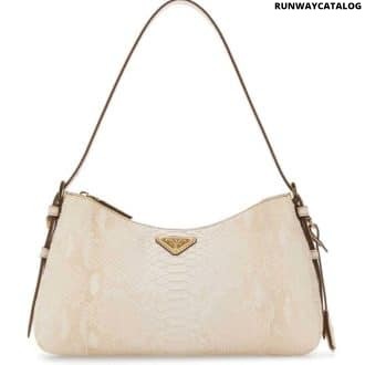 White Logo Shoulder Bag