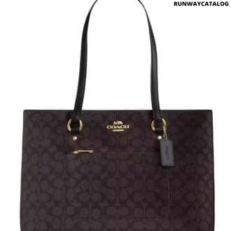 Dark Brown Station Large Tote