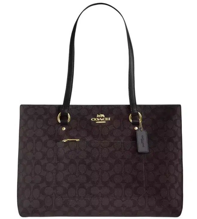 Dark Brown Station Large Tote