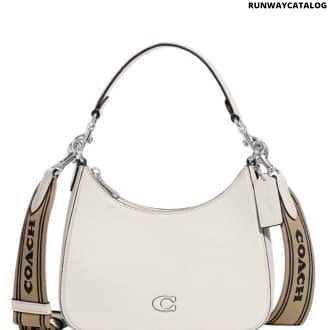 White Logo Small Crossbody Bag