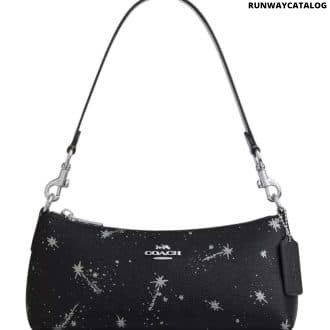 Black Charlotte Medium Shoulder Bag