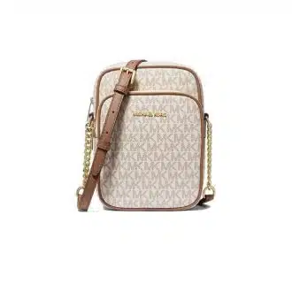 Vanilla Jet Set Travel Logo Medium Cross Body Bag